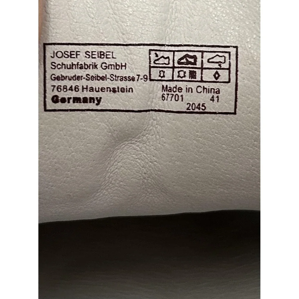 Josef Seibel 67701 Caren Shoes Women 10 41 White Leather Lace Up Comfort Sneaker